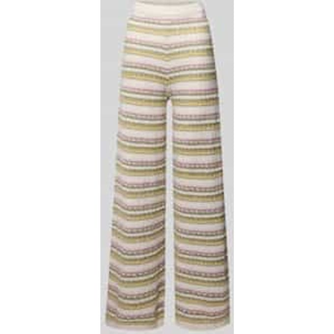 Bootcut broek in all-over look