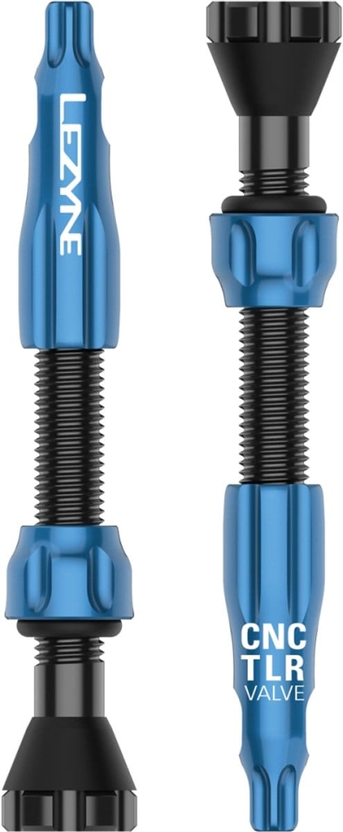 LEZYNE Bandenplakkers CNC TLR TUBELESS VALVE 44MM BLUE