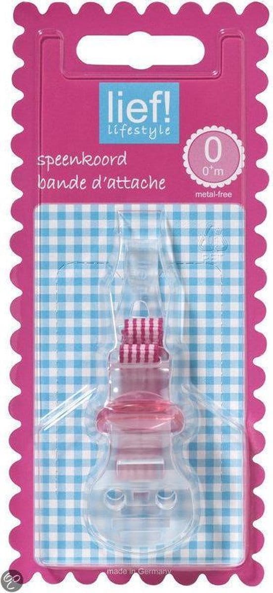 Lief! - Fopspeenkoord - Fuchsia - Roze