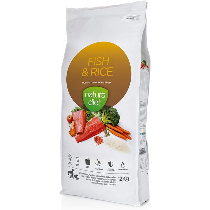 Natura Diet Adult Vis & Rijst - 12 kg