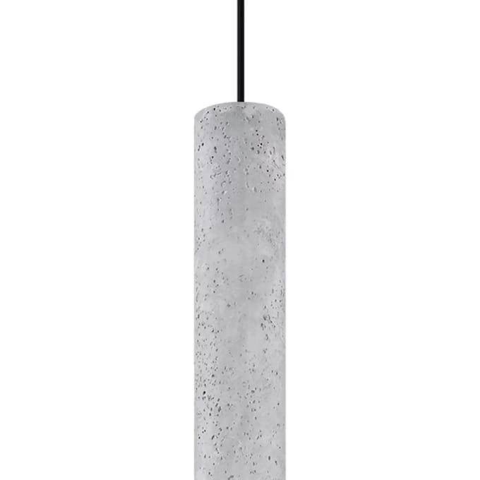 Sollux Lighting Hanglamp Luvo - GU10 - grijs - concreet - 105x8x8cm