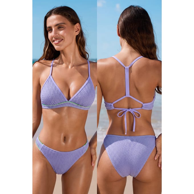 Stay a Little Longer Paarse Bikini Set