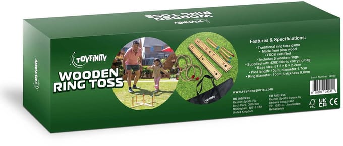 Toyfinity Houten Ringwerpspel - Ringtoss