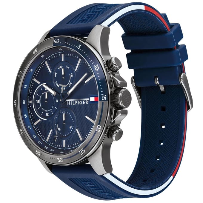 Tommy Hilfiger TH1791721 Horloge  - Siliconen - Blauw - Ø  46 mm