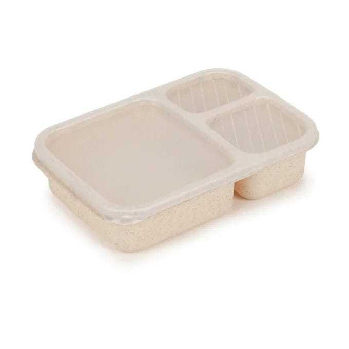 Boîte à déjeuner en paille de blé, vaisselle, conteneur de stockage des aliments, enfants, école, bureau, boîte à Bento Portable, étui à déjeuner beige