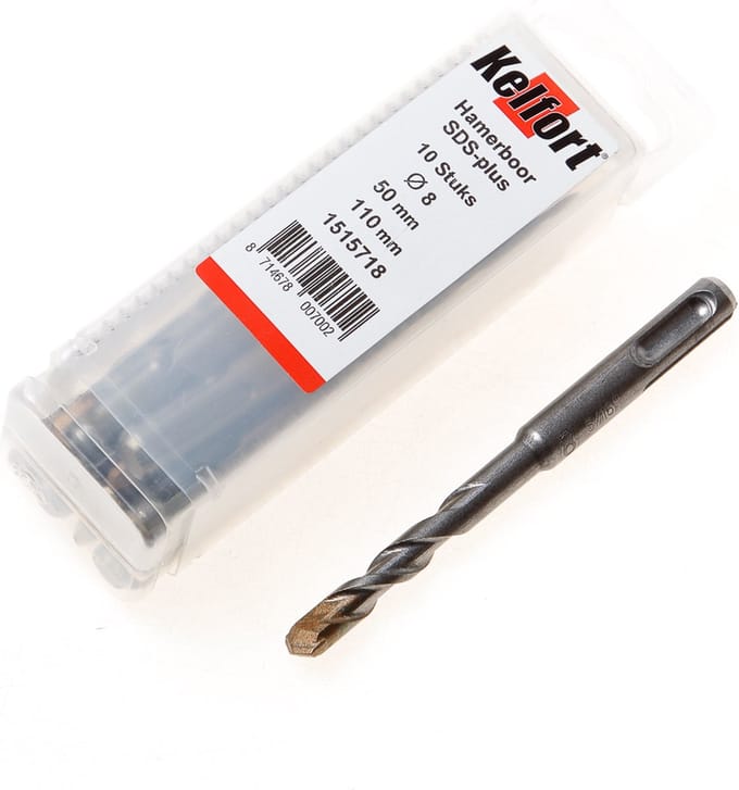 Kelfort Hamerboor SDS-plus tenpack diameter 8 x 110/50mm