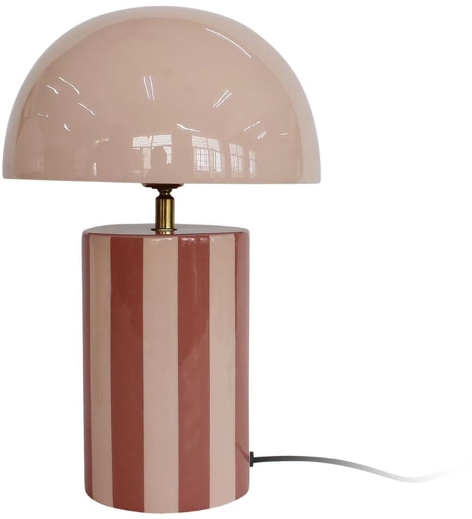 Leitmotiv Tafellamp Rayado - Roze - 25x25x34cm - Modern