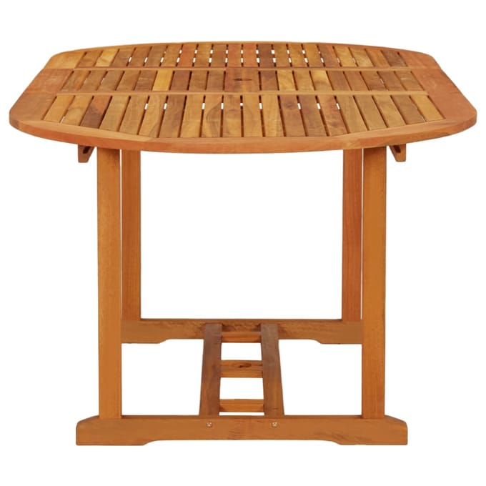 vidaXL - Tuintafel - 200x100x75 - cm - massief - eucalyptushout