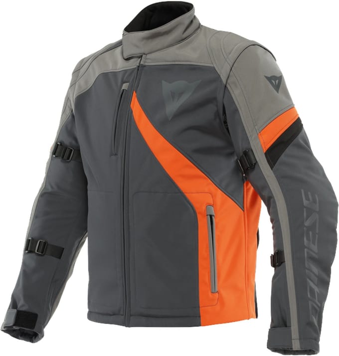 Dainese Ranch Tex Jas Ebony Houtskool Grijs Vlam Oranje - Jas
