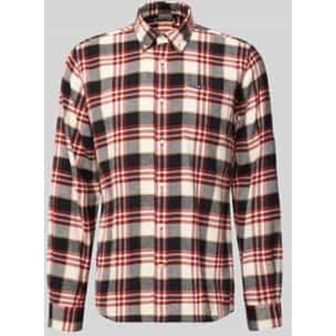 Slim fit vrijetijdsoverhemd van puur katoen