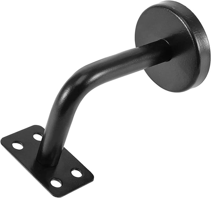 Leuninghouders - Trapbeugels - Veiligheid Verhogend - Robuuste Hardware - 10 Stuks - Zwart