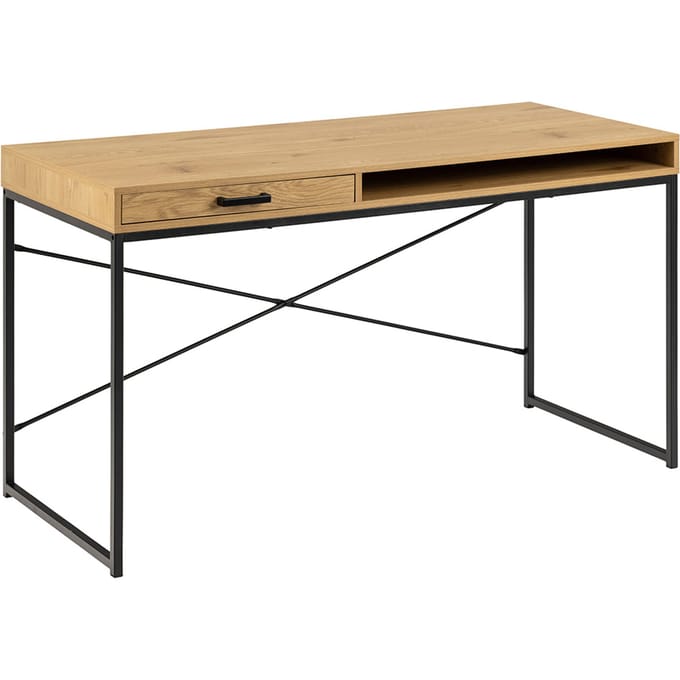Smuk Bureau Chelsea Eik - Zwart