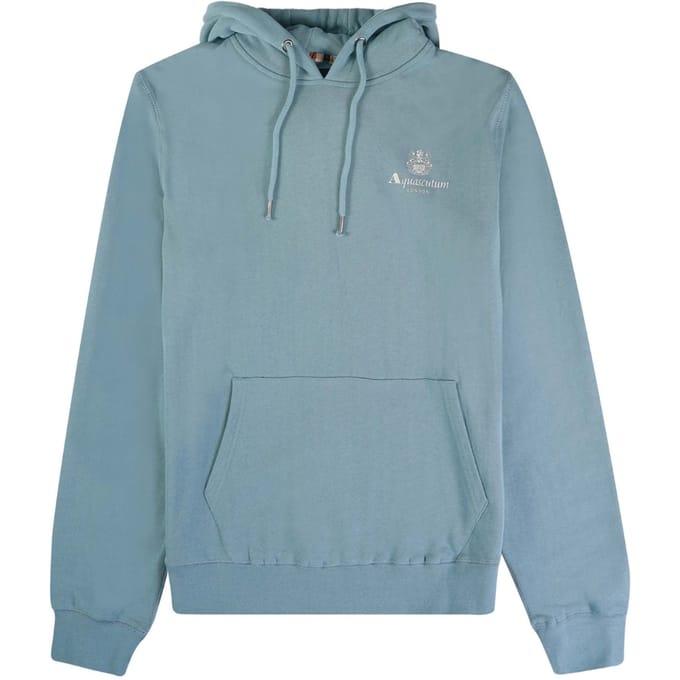 Aquascutum Active Small Logo Blauwe Hoodie