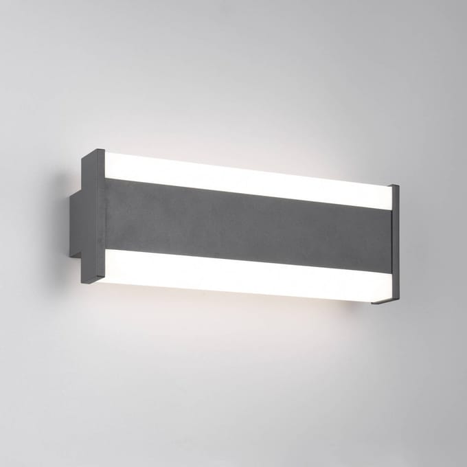 Trio Lighting LED buiten wandlamp DAWSON, 30 cm, antraciet IP54 CCT up/down