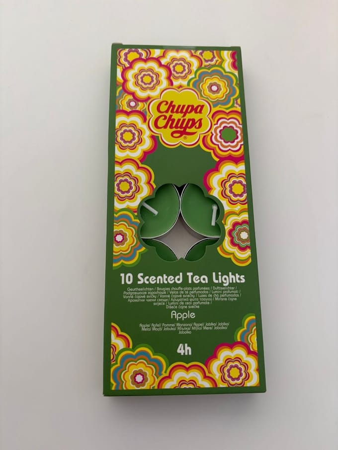 Chupa Chups Waxinelichtjes met geur 10 stuks - Apple