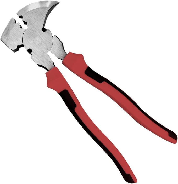 Multifunctionele Tang - Hegtang Nageltrekker - Hekken Bouwen - Robuuste Snijkant - 28 cm - Rood