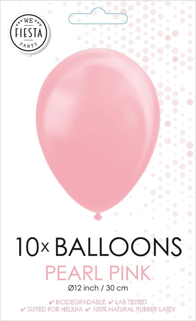 Globos Balloons Pearl Pink 30cm 10pcs.