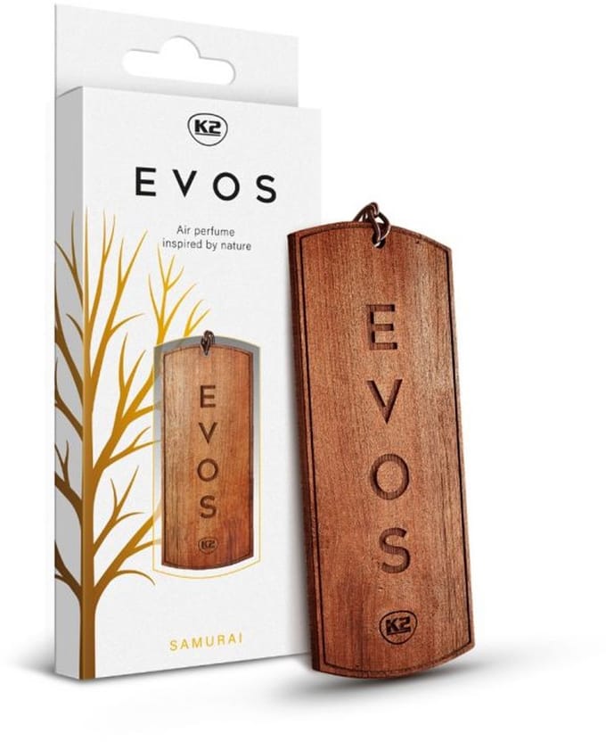K2 EVOS Serie - Houten Geurhanger - Samoerai Geur