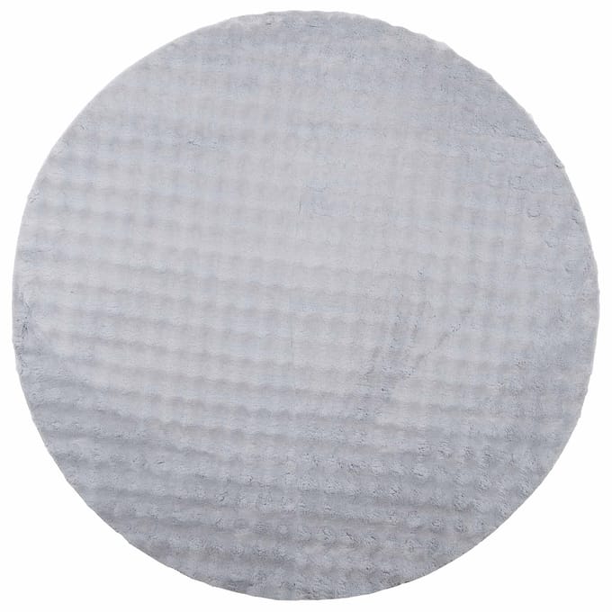 vidaXL - Vloerkleden - Rond - SIROLO - Grijs - Ø - 200 - CM - Polyester