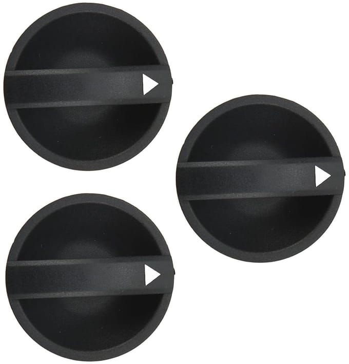 Klimaatcontroleknop Set - Temperatuurknoppen - Auto Interieur - Duurzame ABS Constructie - 3 Stuks - Zwart