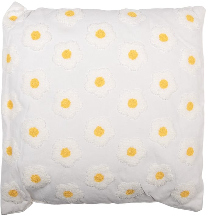 Clayre & Eef Sierkussen 45x45 cm Wit Synthetisch