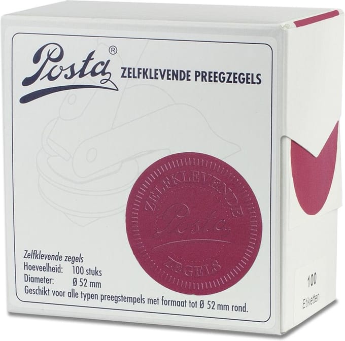 Zegeletiketten | Bordeaux | Ø52mm