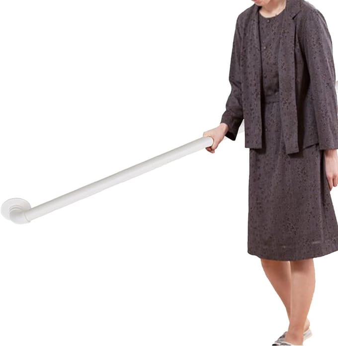 Leuningtrap voor Binnen - Trapleuning Wandmontage - Veilig Traplopen - Hoge Belasting - 150 cm - Wit
