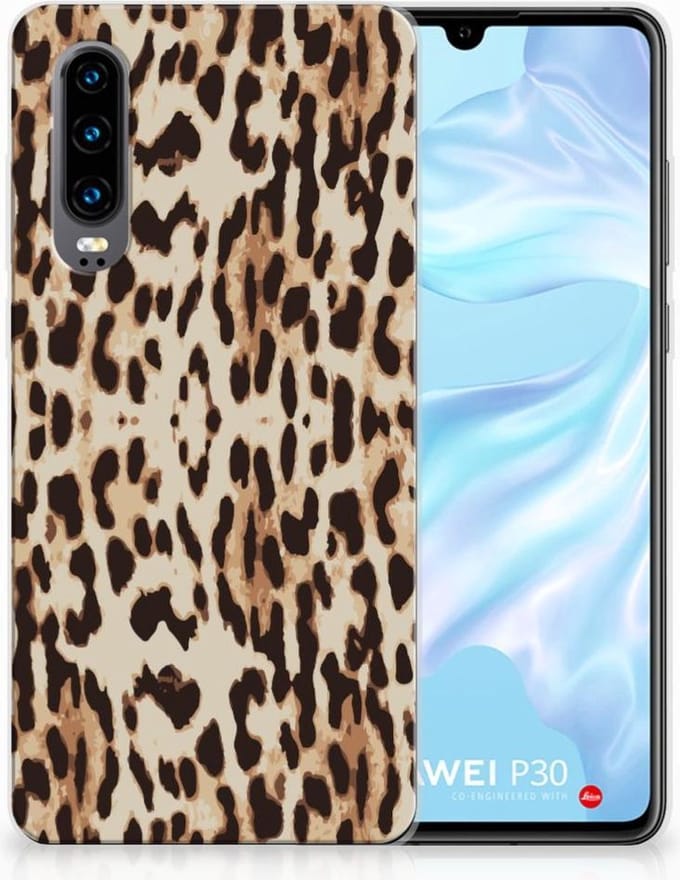 Huawei P30 TPU Hoesje Leopard