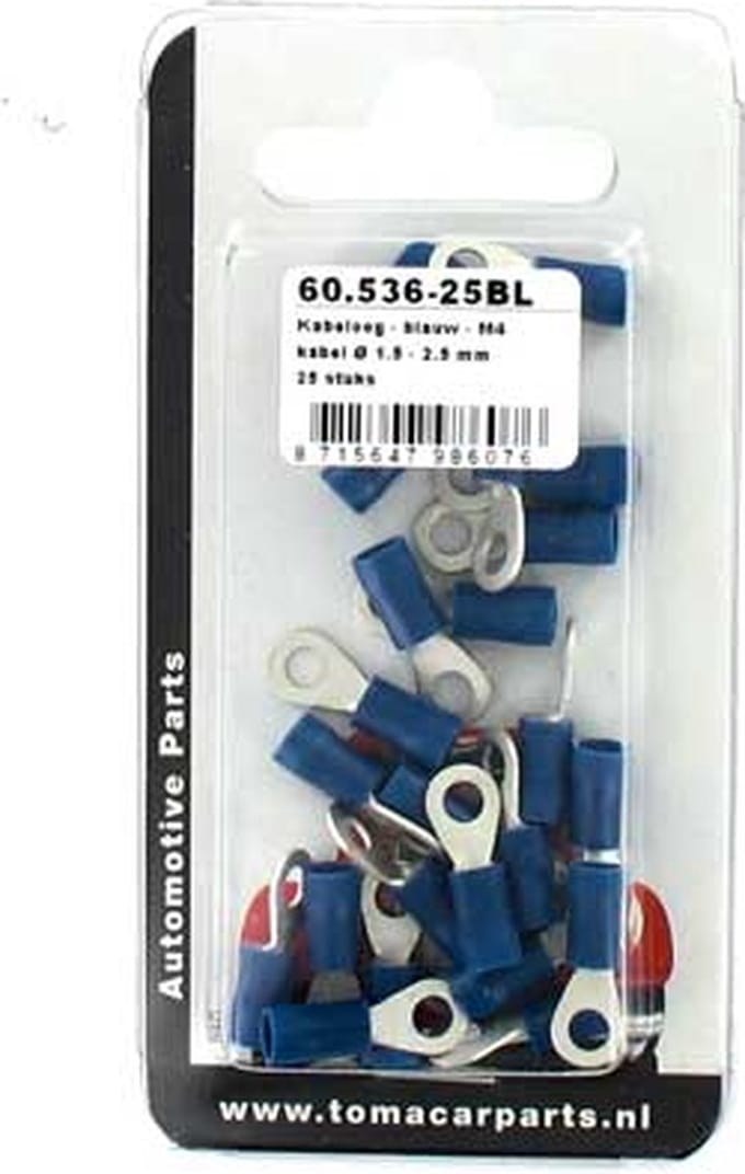 Kabeloog M4 blauw 25 stuks blister