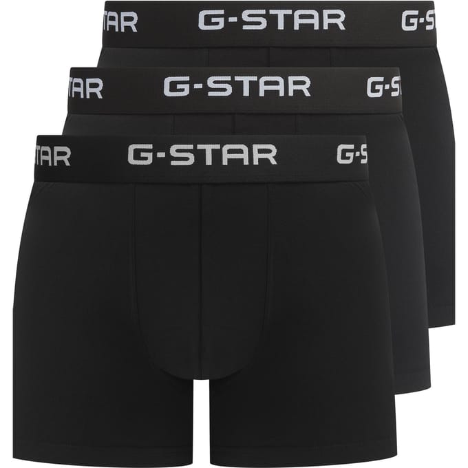 G-Star Heren Boxershorts Trunks ASH 3-Pack Blauw - Maat M
