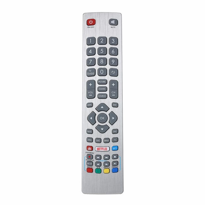 Remplacement de la télécommande TV pour télécommande Sharp Aquos, remplacement intelligent, taille Portable argenté