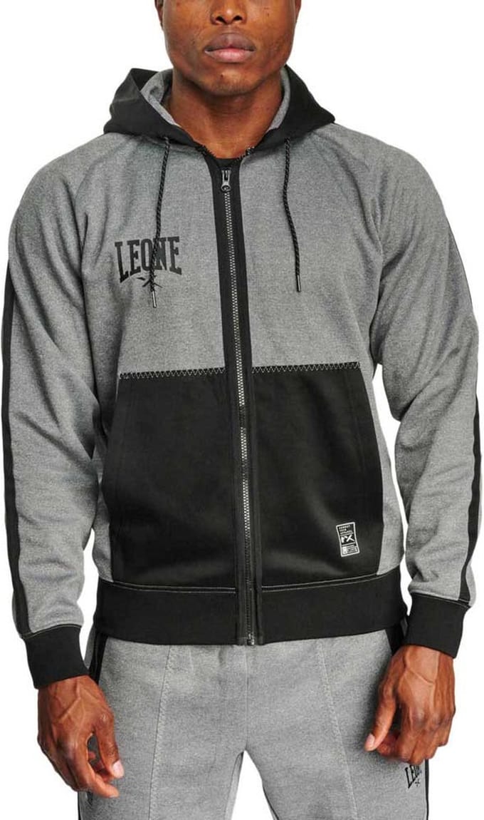 Leone1947 Melange Hoodie Grijs XL