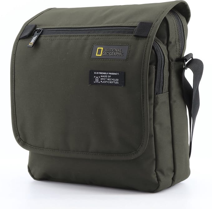 National Geographic Mutation Compacte Schoudertas 1,3L RFID Khaki - Khaki