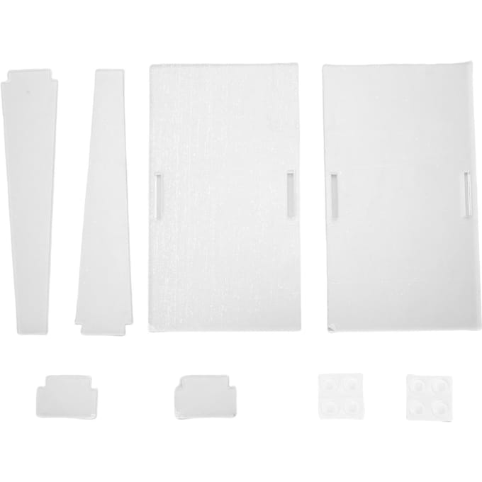 2 Sets Acryl Ezelstand Multifunctioneel Stijlvolle Look Compact Helder Foto Display Houder voor white