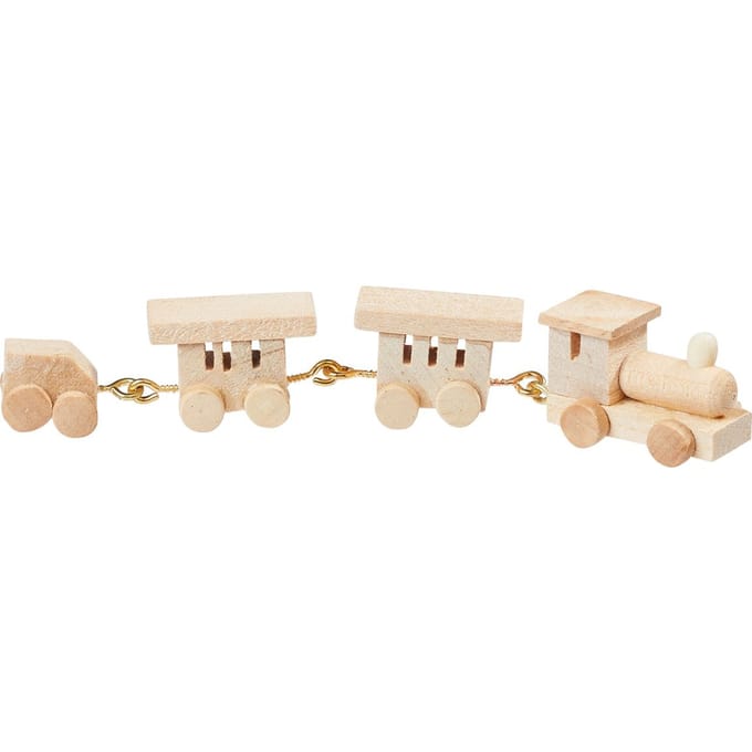 Miniatuur houten trein