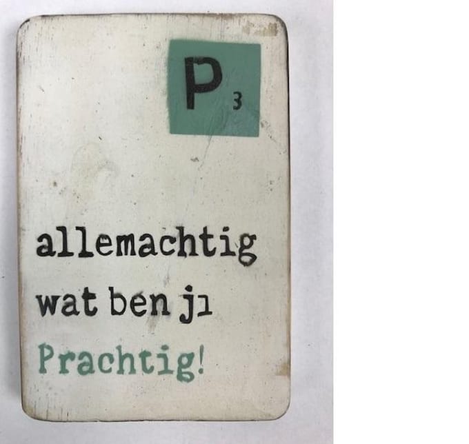 Houten Magneet 6x9 cm Prachtig