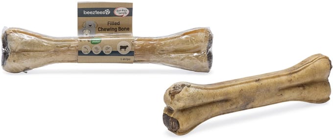 Beeztees Gevuld Kauwbot met Pens 25 cm - Hondensnacks - Kauwsnacks