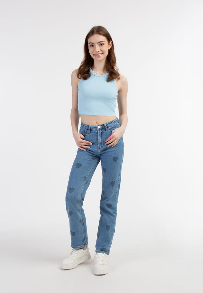 Mymo Tanktop Dames lichtblauw