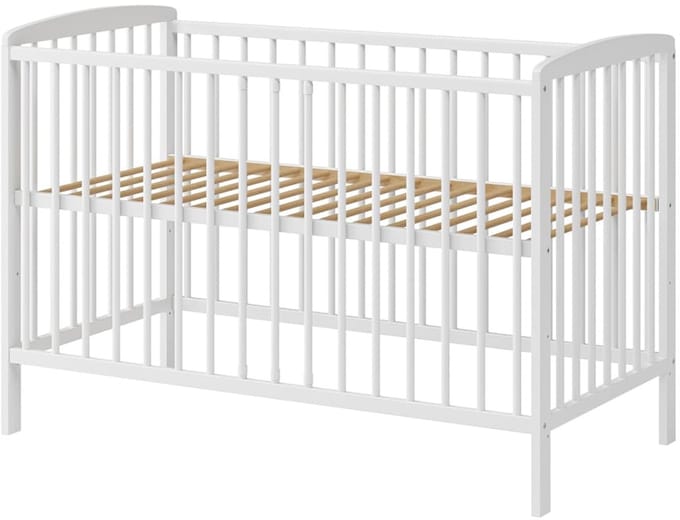 Need Sleep - Babybedje 60x120 cm - Houten Ledikant met Verstelbare Bodem - Wit - Veilig & Duurzaam