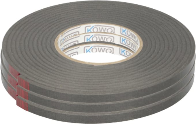 Wovar Glasband PE 9x4 mm zwart | 3 x 5 m | beglazing