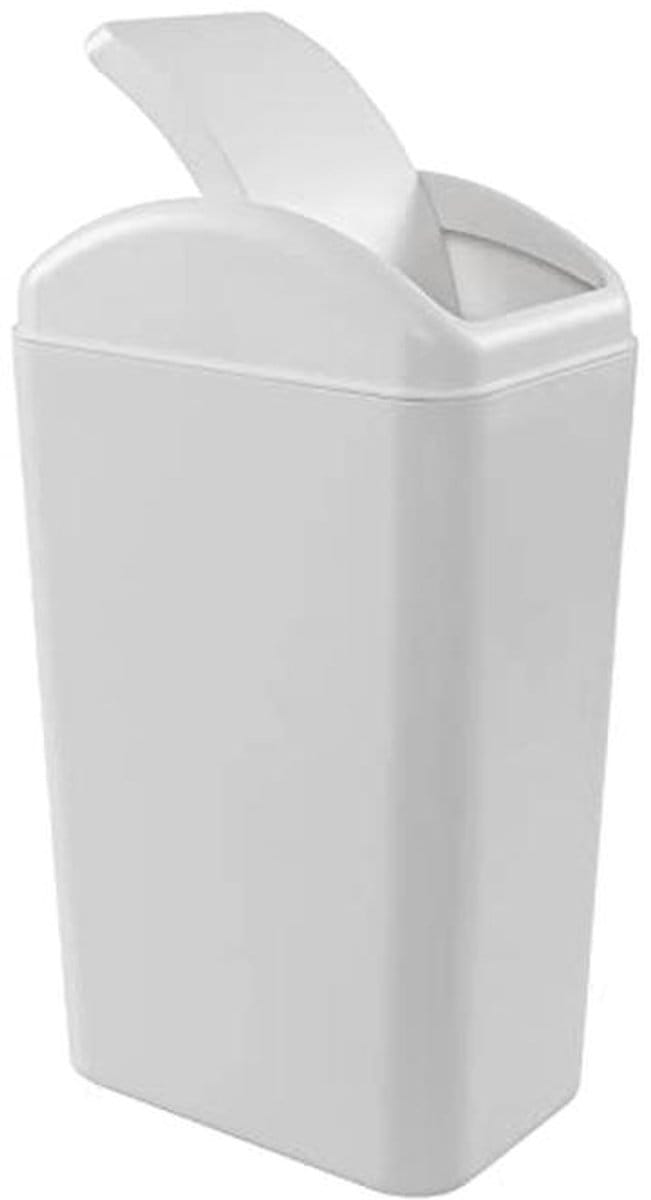 Slanke prullenbak 14L grijze Swing afvalbak