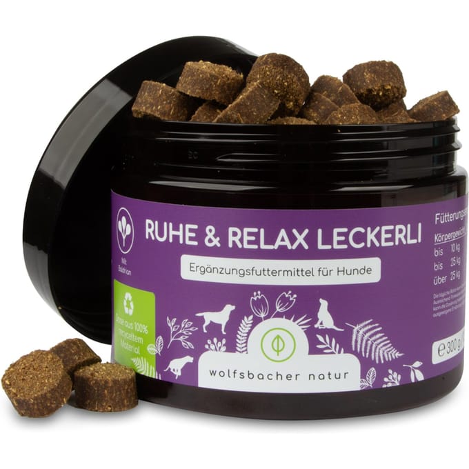 300g Wolfsbacher natuurlijke traktaties Calm & Relax hondensnacks