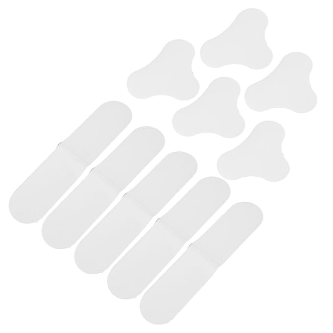 10 pièces Patchs Anti-Rides Cou Régénération de la Peau Restauration Élastique Hydrogel Coussinets Nuque white