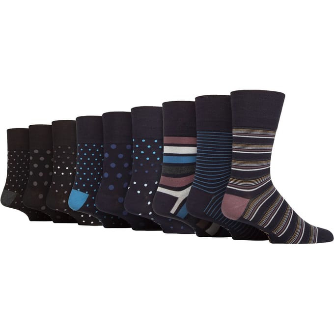Gentle Grip - Heren 9 Paar Bamboe Sokken Multipack - SOMRM110607