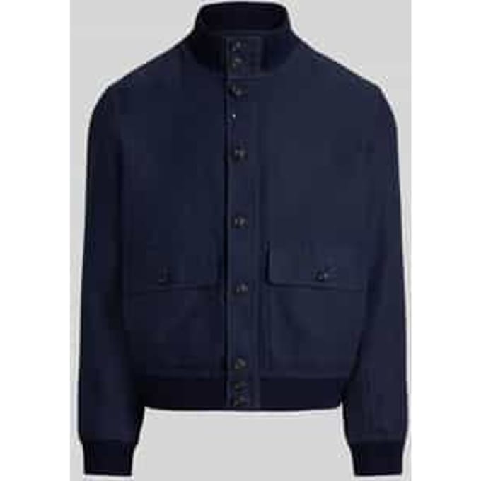 regular fit blouson van puur linnen met opgestikte zakken