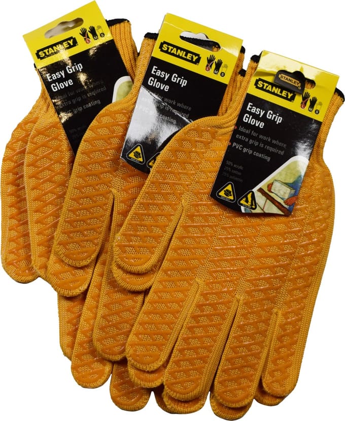 Stanley Tuinhandschoenen - Werkhandschoen - Grip - Maat L - 3 stuks