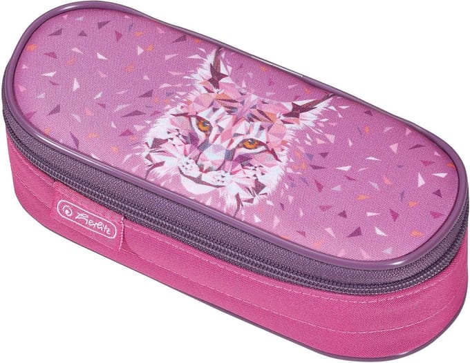 Luie etui met wild dierenmotief, 23 cm