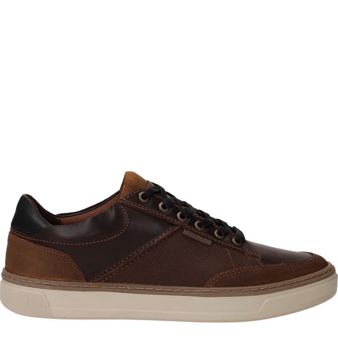 Vaton philos sneaker heren bruin leer