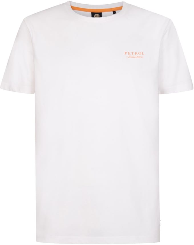 Petrol Industries - Heren T-shirt met print Centella - Wit - Maat L