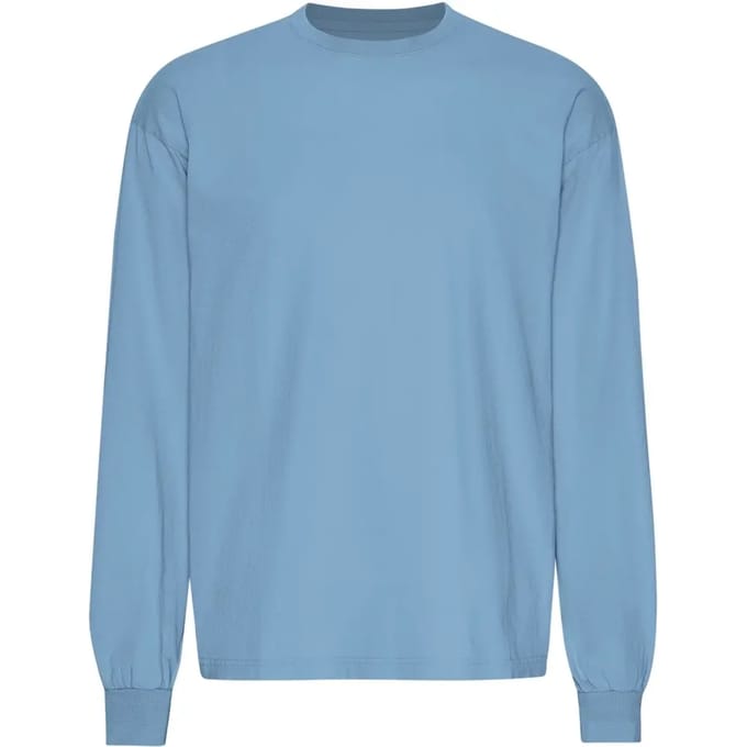 T-shirt met oversized lange mouwen Colorful Standard Organic Seaside Blue